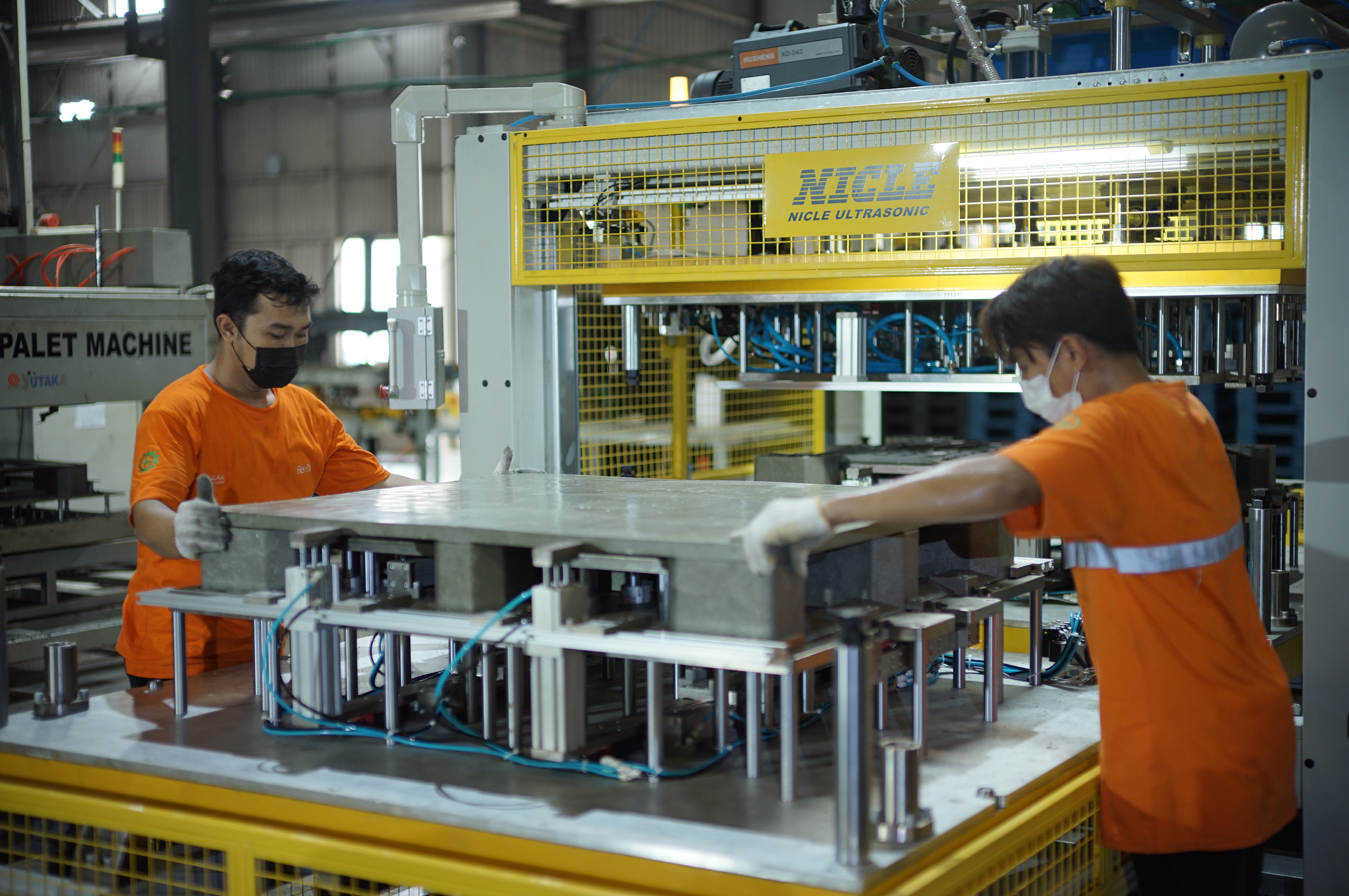 Re>Pal pallet production floor in Pasuruan, East Java